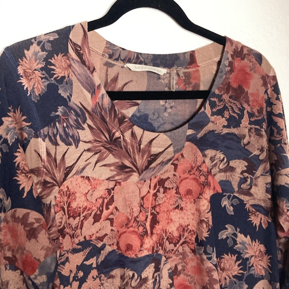 Soft Surroundings Floral Print Long Sleeve Sweater M - Picture 5 of 10